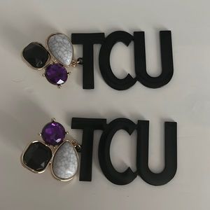 BRAND NEW TCU EARRINGS